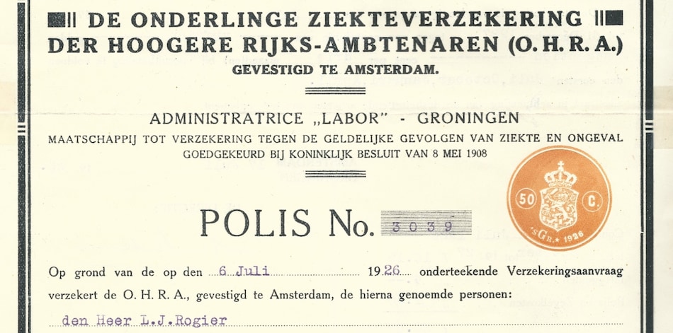 1e geschreven polis