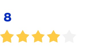 4 sterren - cijfer 8