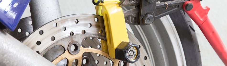 motorwiel met slot en kniptang