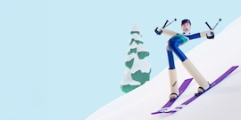 Wintersport skipiste