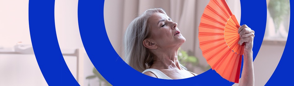 vrouw opvliegers (peri)menopauze