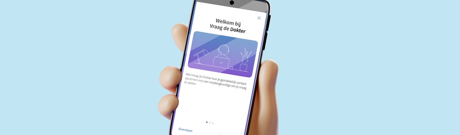 App op een telefoon