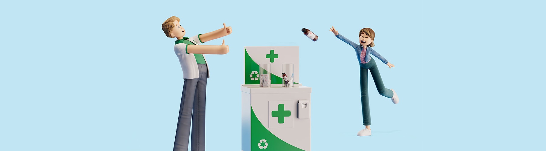 Roos en Matthijs gooien medicijnen weg